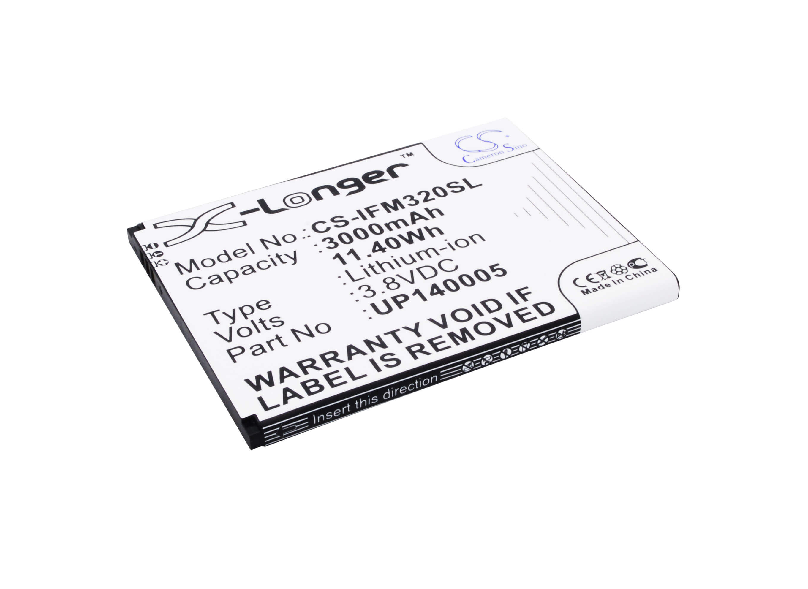 3.8V, 3000mAh, Li-Polymer Battery fits Infocus, M320, M320m, 11.4Wh