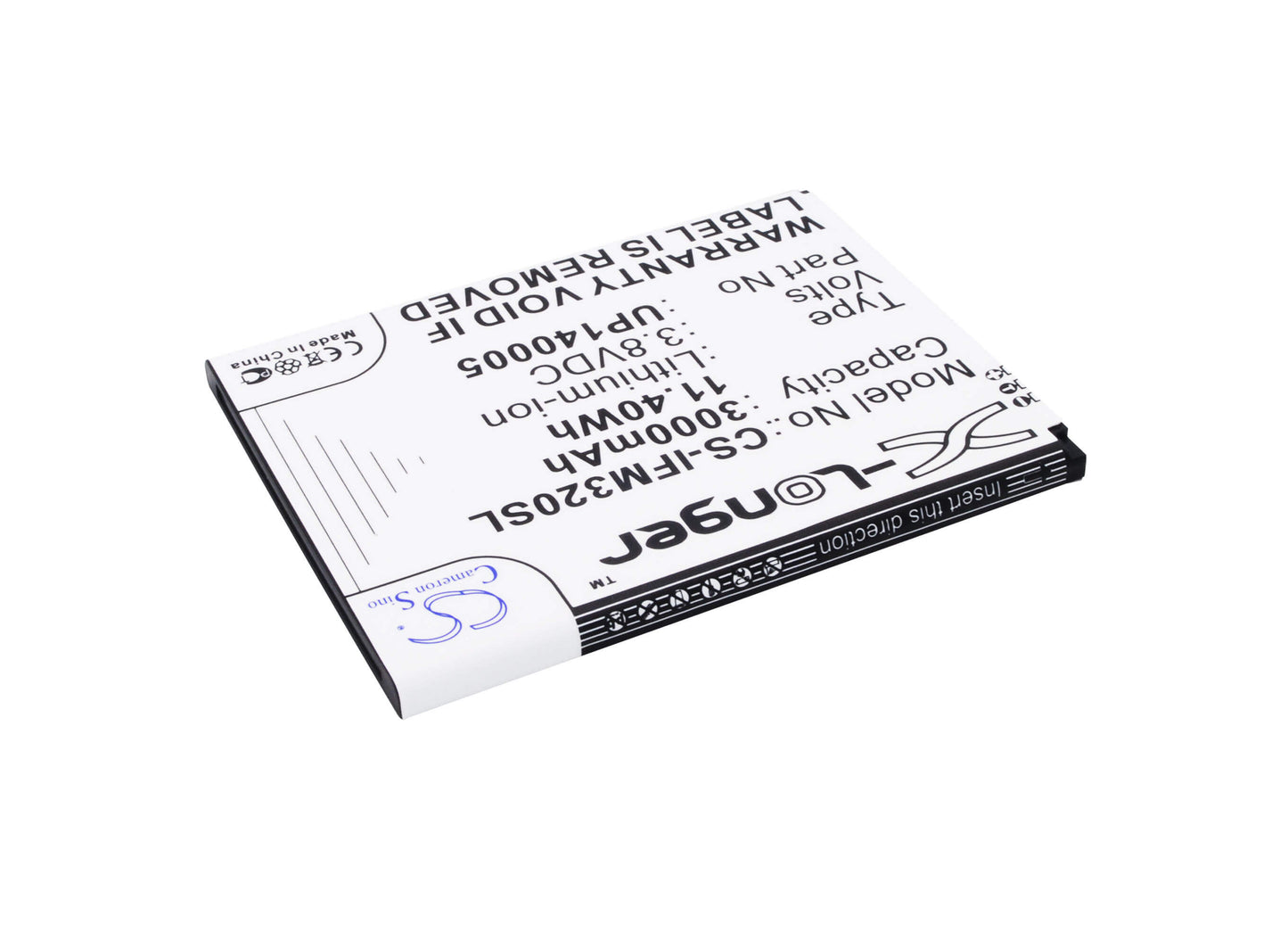 3.8V, 3000mAh, Li-Polymer Battery fits Infocus, M320, M320m, 11.4Wh