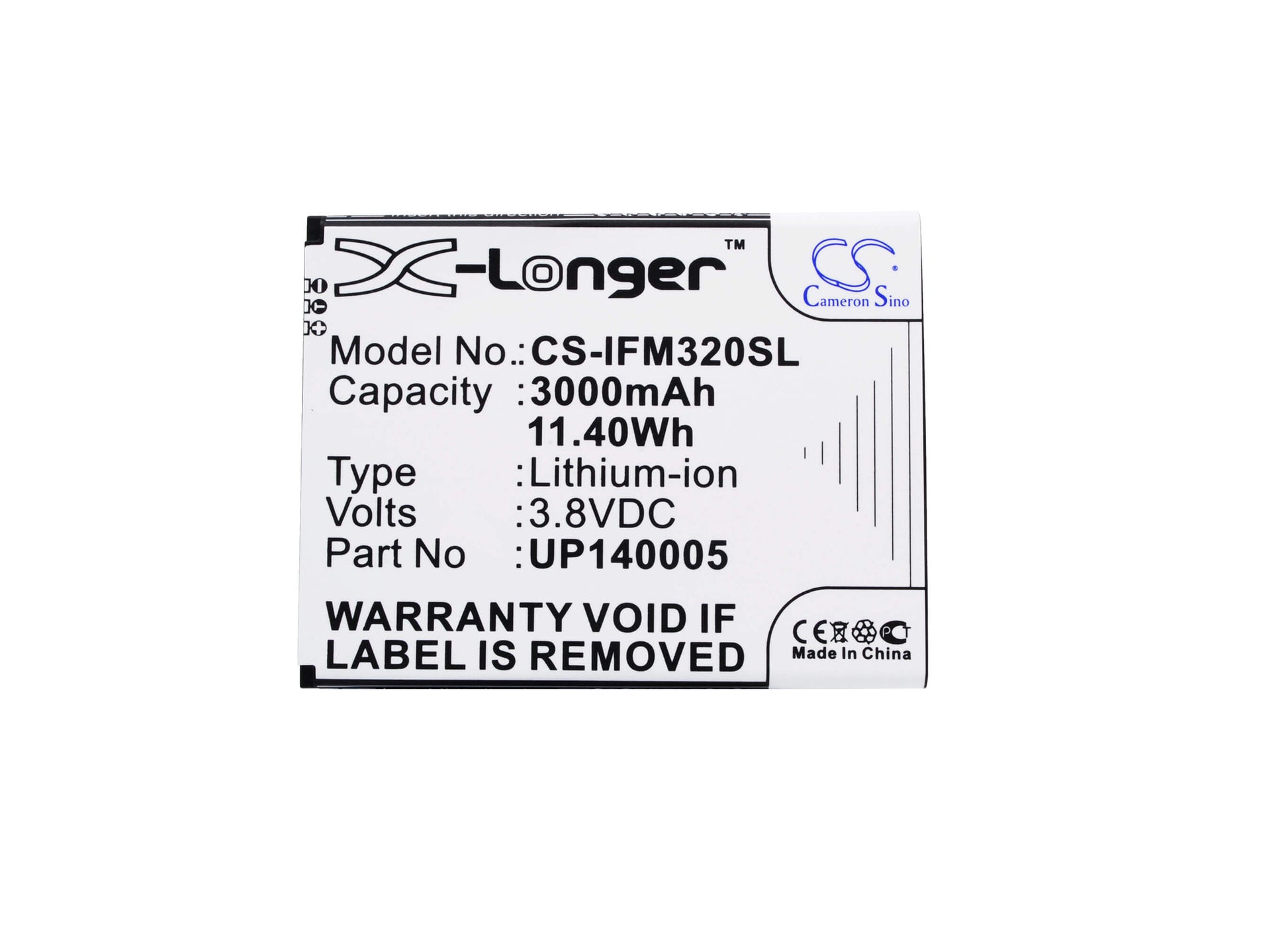 3.8V, 3000mAh, Li-Polymer Battery fits Infocus, M320, M320m, 11.4Wh