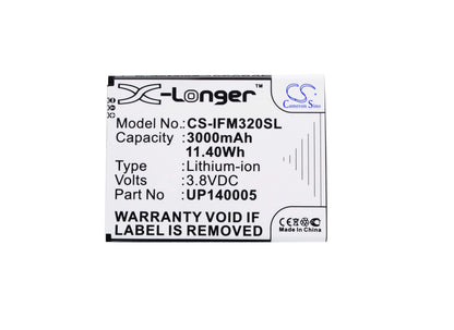 3.8V, 3000mAh, Li-Polymer Battery fits Infocus, M320, M320m, 11.4Wh