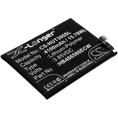 3.85V, 4100mAh, Li-Polymer Battery fits Huawei, Honor V30, Honor View 30, 15.785Wh