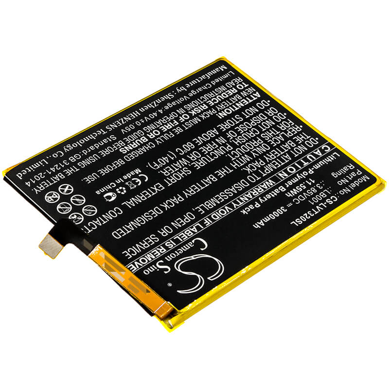 3.85V, 3000mAh, Li-Polymer Battery fits Lenovo, K320t, Paby0001cn, 11.55Wh