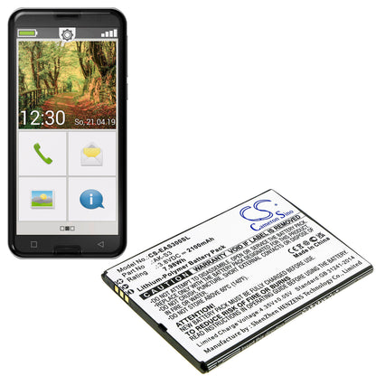 3.8V, 2100mAh, Li-Polymer Battery fits Emporia, Smart 3, 7.98Wh