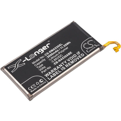 3.85V, 3000mAh, Li-Polymer Battery fits Samsung, Galaxy A8 2018, Galaxy A8 2018 Td-lte, 11.55Wh