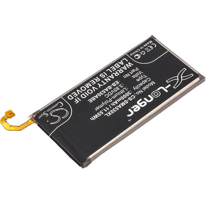 3.85V, 3000mAh, Li-Polymer Battery fits Samsung, Galaxy A8 2018, Galaxy A8 2018 Td-lte, 11.55Wh