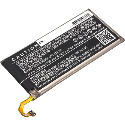 3.85V, 3000mAh, Li-Polymer Battery fits Samsung, Galaxy A8 2018, Galaxy A8 2018 Td-lte, 11.55Wh