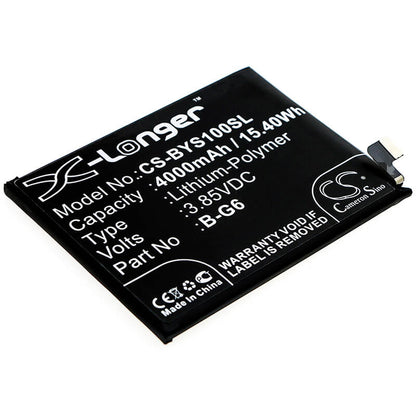 3.85V, 4000mAh, Li-Polymer Battery fits Vivo, S1 Pro, V1945, 15.4Wh