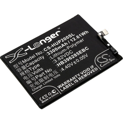 3.82V, 3300mAh, Li-Polymer Battery fits Huawei, Col-al00, Col-al10, 12.606Wh