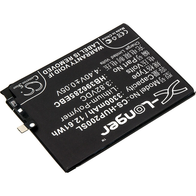 3.82V, 3300mAh, Li-Polymer Battery fits Huawei, Col-al00, Col-al10, 12.606Wh