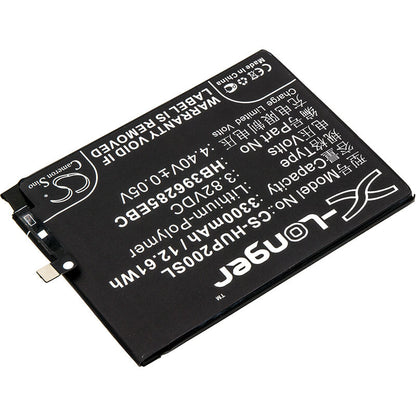 3.82V, 3300mAh, Li-Polymer Battery fits Huawei, Col-al00, Col-al10, 12.606Wh