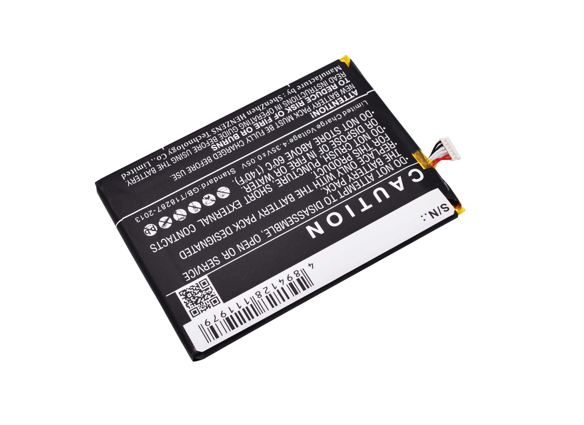 3.8V, 2500mAh, Li-Polymer Battery fits Blu, L210a, L210i, 9.5Wh