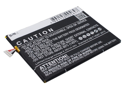 3.8V, 2500mAh, Li-Polymer Battery fits Gsmart, Guru G1, 9.5Wh