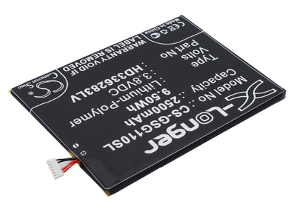 3.8V, 2500mAh, Li-Polymer Battery fits Green Orange, N1, N1-t, 9.5Wh