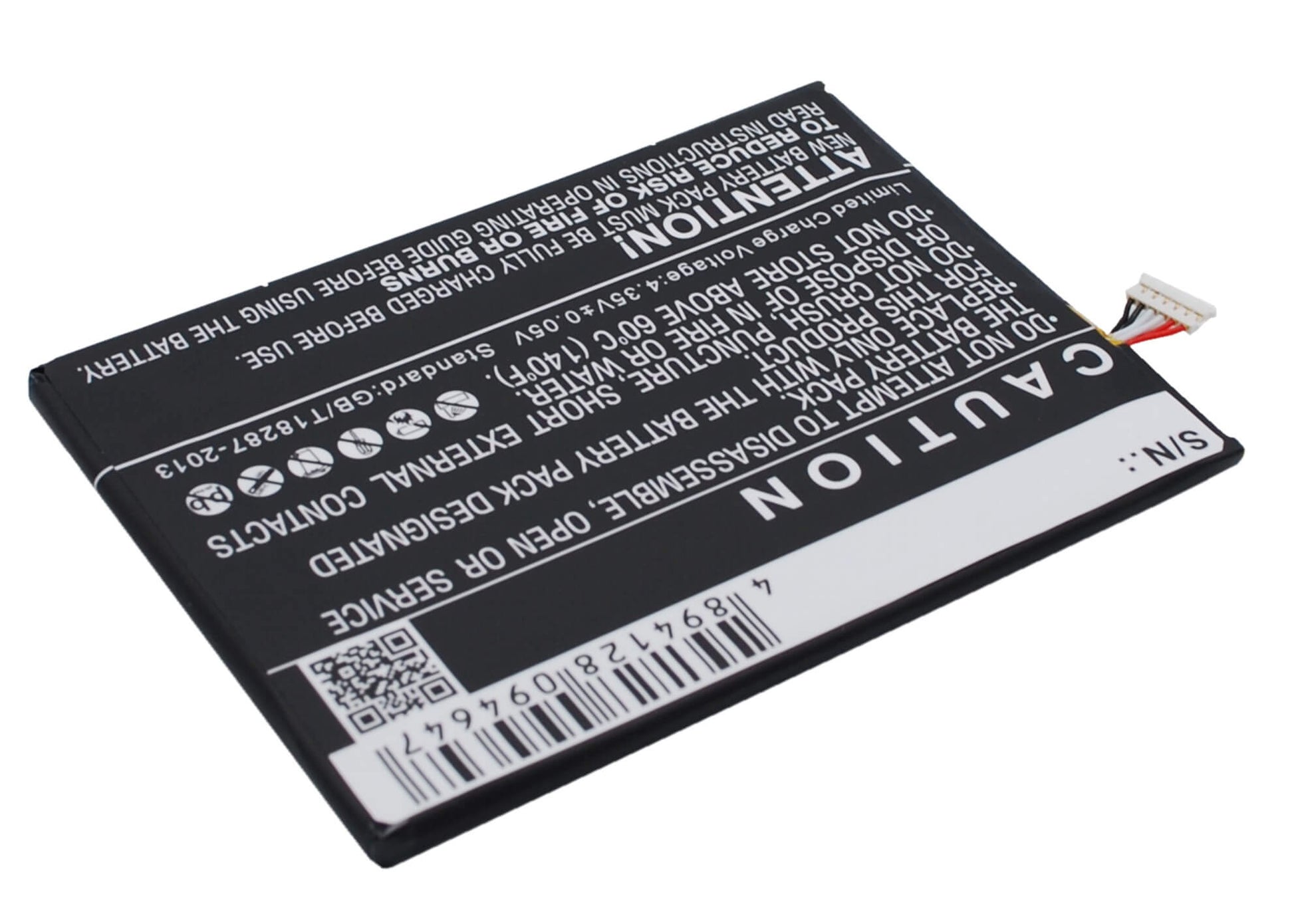 3.8V, 2500mAh, Li-Polymer Battery fits Green Orange, N1, N1-t, 9.5Wh