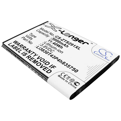 3.8V, 3000mAh, Li-ion Battery fits Zte, Avid 916, Avid 916 Lte, 11.4Wh