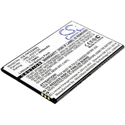 3.8V, 2050mAh, Li-ion Battery fits Tp-link, Neffos C5 Plus, Tp7031a, 7.79Wh