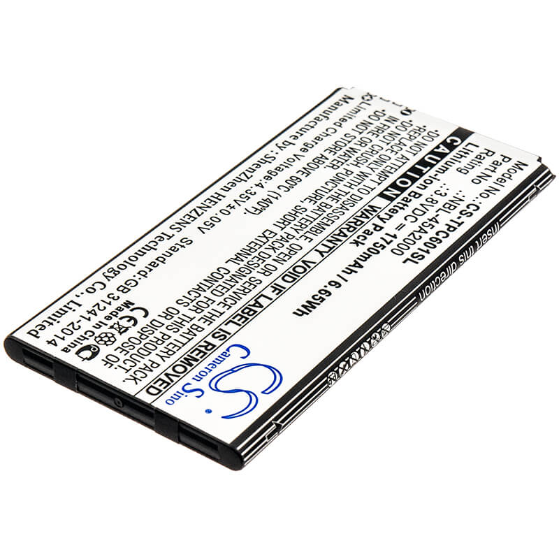 3.8V, 1750mAh, Li-ion Battery fits Tp-link, Neffos C5l, Neffos C5l Dual Sim, 6.65Wh