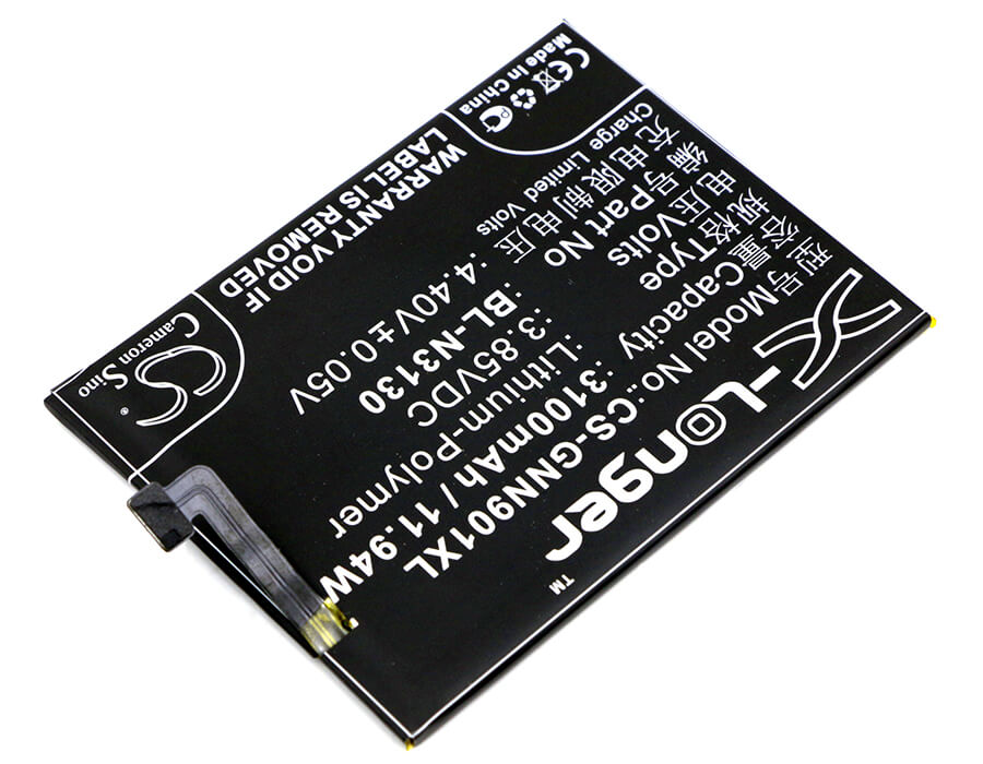 3.85V, 3100mAh, Li-Polymer Battery fits Gionee, Elife S6 Pro, Elife S6 Pro Dual Sim Td-lte I, 11.935Wh