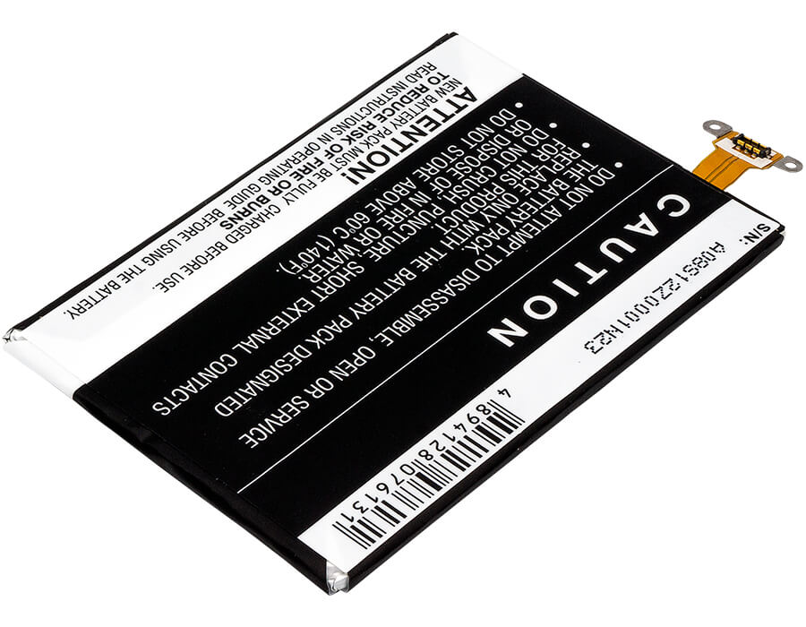 3.7V, 1800mAh, Li-Polymer Battery fits Htc, One Vx, Pm36100, 6.66Wh
