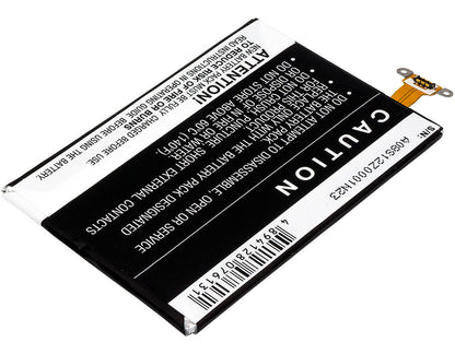 3.7V, 1800mAh, Li-Polymer Battery fits Htc, One Vx, Pm36100, 6.66Wh