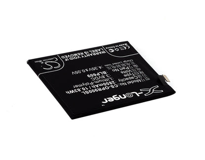 3.8V, 2850mAh, Li-Polymer Battery fits Oppo, F1 Plus, R9, 10.83Wh