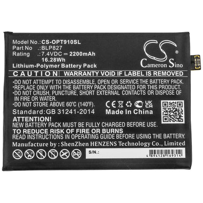 7.4V, 2200mAh, Li-Polymer Battery fits Oneplus, 9 Pro 5g, Le2120, 16.28Wh