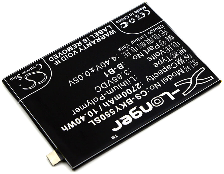 3.85V, 2700mAh, Li-Polymer Battery fits Vivo, Y55, Y55a, 10.395Wh