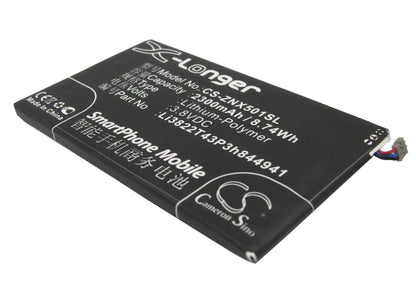 3.8V, 2300mAh, Li-Polymer Battery fits Zte, Nubia Z5, Nubia Z5 Mini, 8.74Wh