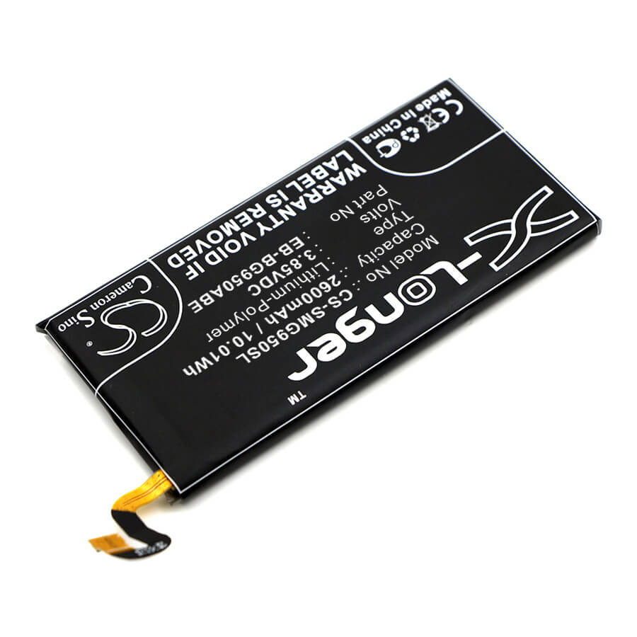 3.85V, 2600mAh, Li-Polymer Battery fits Samsung, Dream 2, Galaxy S8, 10.01Wh