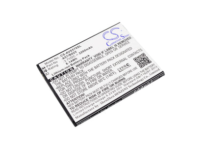 3.7V, 2200mAh, Li-ion Battery fits Avus, A57, 8.14Wh