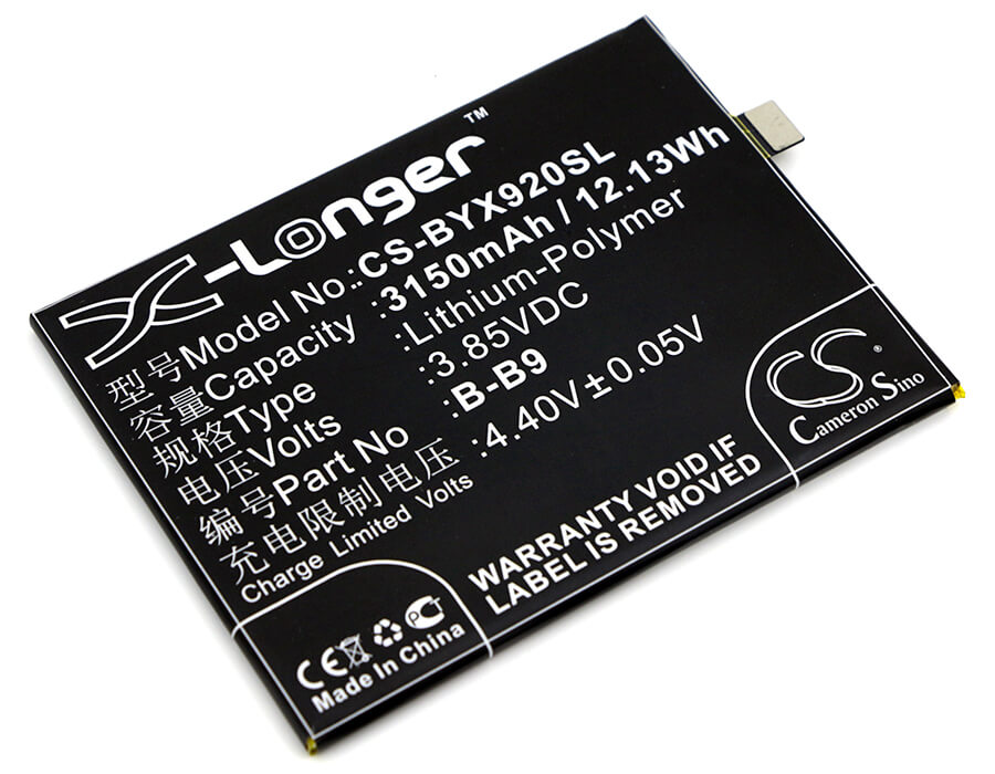 3.85V, 3150mAh, Li-Polymer Battery fits Vivo, X9i, 12.1275Wh