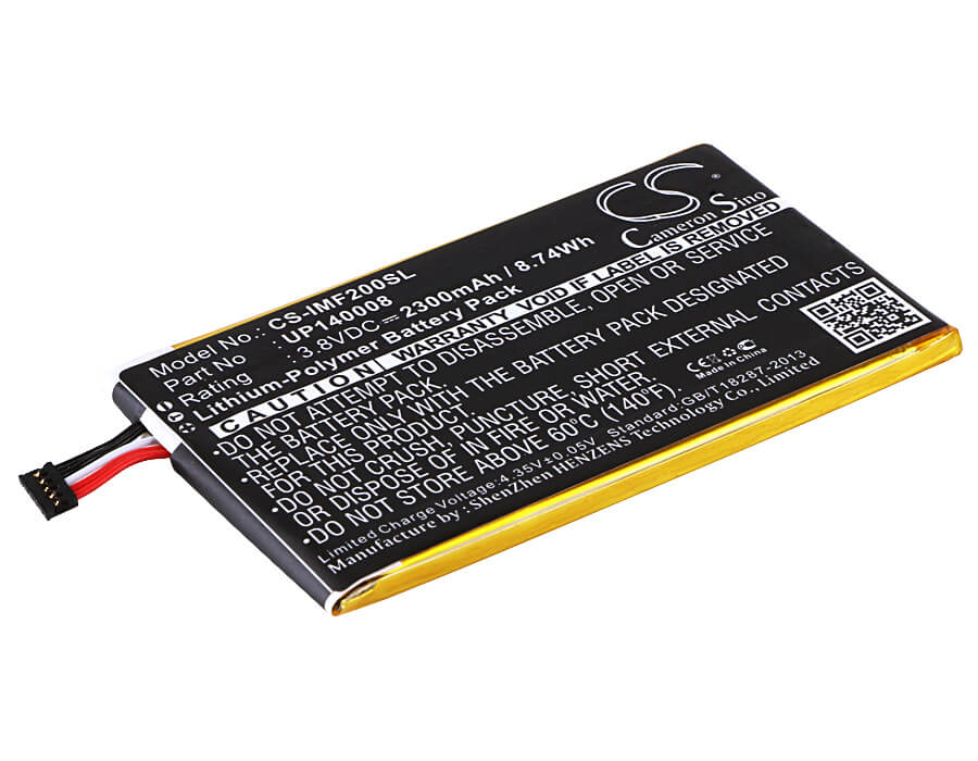 3.8V, 2300mAh, Li-Polymer Battery fits Infocus, M2, 8.74Wh