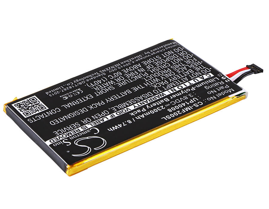 3.8V, 2300mAh, Li-Polymer Battery fits Infocus, M2, 8.74Wh