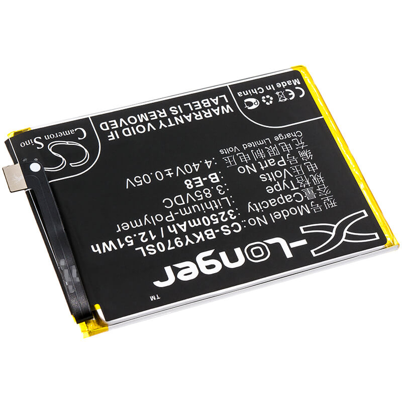 3.85V, 3250mAh, Li-Polymer Battery fits Vivo, V1813, V1813a, 12.5125Wh