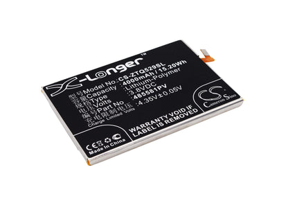 3.8V, 4000mAh, Li-Polymer Battery fits Zte, Q529, Q529c, 15.2Wh