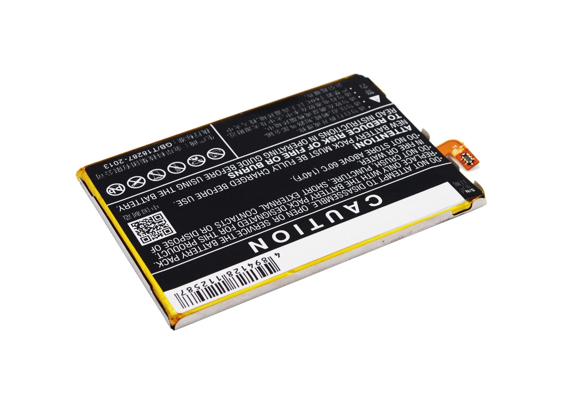 3.8V, 4000mAh, Li-Polymer Battery fits Zte, Q529, Q529c, 15.2Wh
