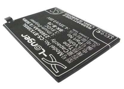 3.8V, 2360mAh, Li-Polymer Battery fits Bbk, Pd1227l, Xshot X3f, 8.968Wh