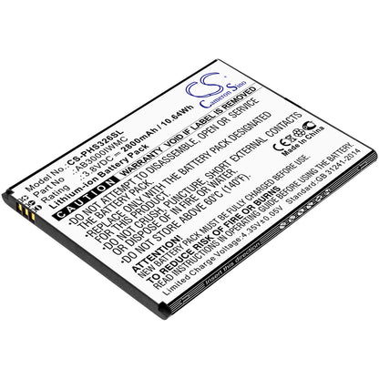 3.8V, 2800mAh, Li-ion Battery fits Philips, Cts326, Xenium S326, 10.64Wh