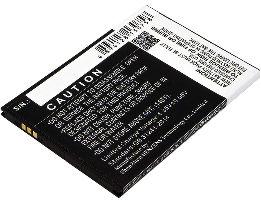 3.8V, 2500mAh, Li-Polymer Battery fits Kazam, Trooper 551, 9.5Wh