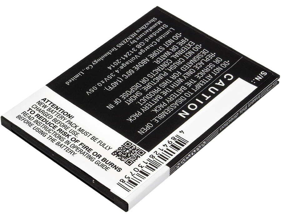 3.8V, 2500mAh, Li-Polymer Battery fits Kazam, Trooper 551, 9.5Wh
