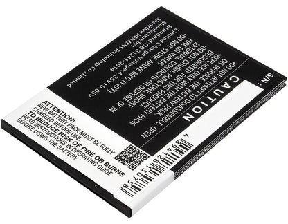 3.8V, 2500mAh, Li-Polymer Battery fits Kazam, Trooper 551, 9.5Wh