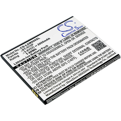 3.8V, 2000mAh, Li-ion Battery fits Leagoo, M5 Max, M8, 7.6Wh
