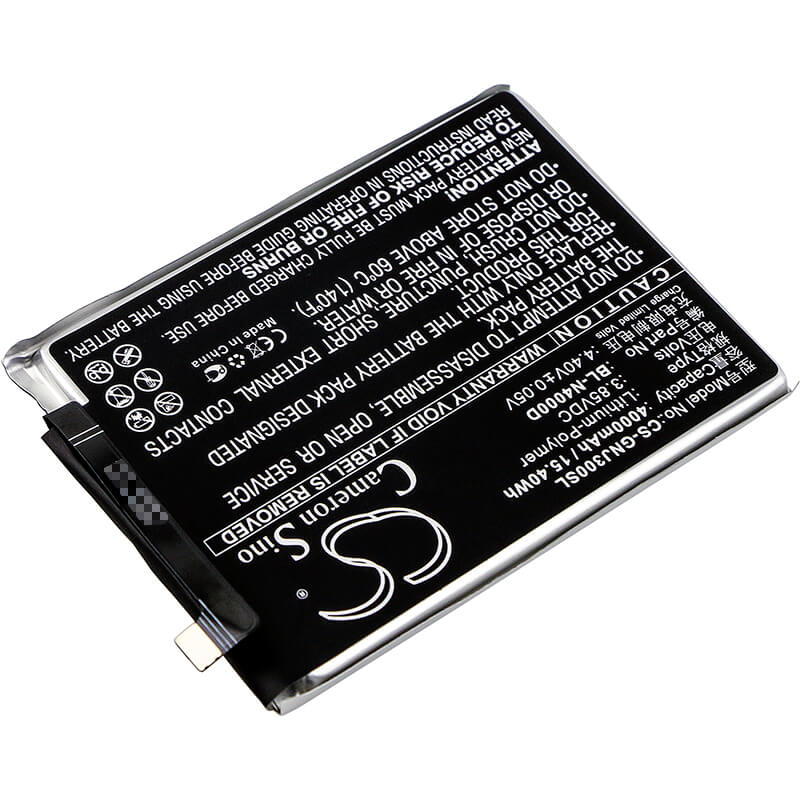 3.85V, 4000mAh, Li-Polymer Battery fits Gionee, Gn5006, Gn5006l, 15.4Wh