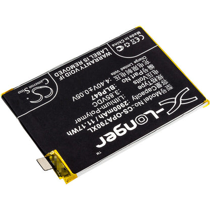 3.85V, 2900mAh, Li-Polymer Battery fits Oppo, A79, A79k, 11.165Wh