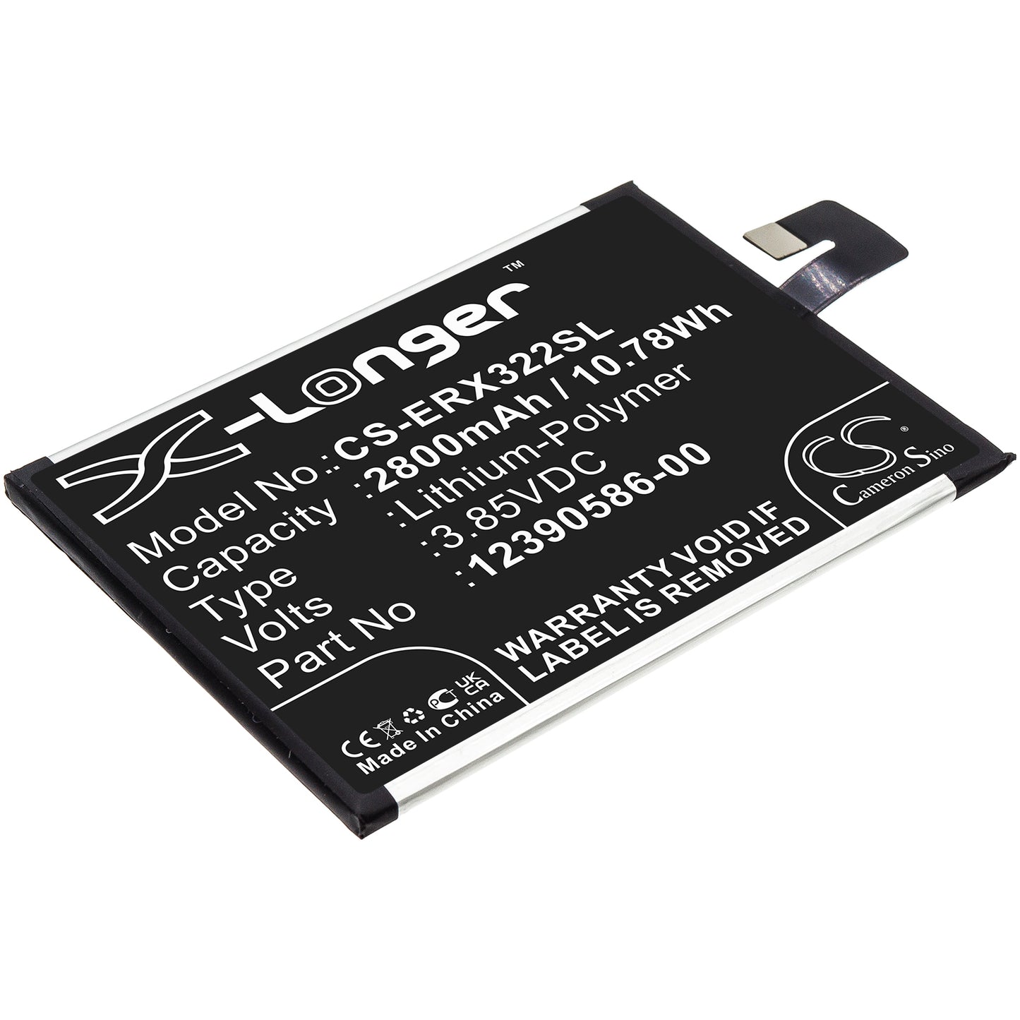 3.85V, 2800mAh, Li-Polymer Battery fits Sony, I3223, I4213, 10.78Wh