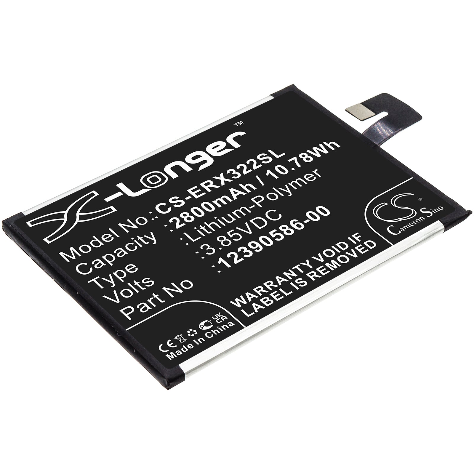 3.85V, 2800mAh, Li-Polymer Battery fits Sony, I3223, I4213, 10.78Wh