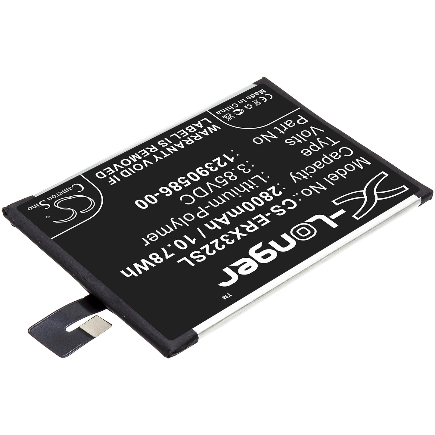 3.85V, 2800mAh, Li-Polymer Battery fits Sony, I3223, I4213, 10.78Wh