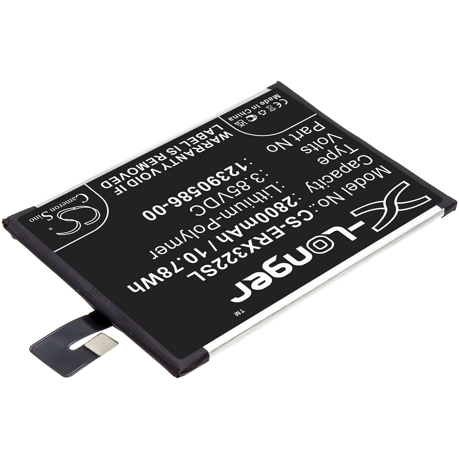 3.85V, 2800mAh, Li-Polymer Battery fits Sony, I3223, I4213, 10.78Wh