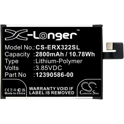 3.85V, 2800mAh, Li-Polymer Battery fits Sony, I3223, I4213, 10.78Wh