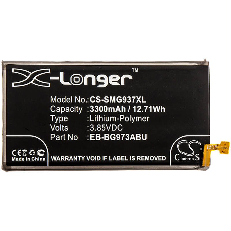 3.85V, 3300mAh, Li-Polymer Battery fits Samsung, Galaxy S10, Sm-g973, 12.705Wh